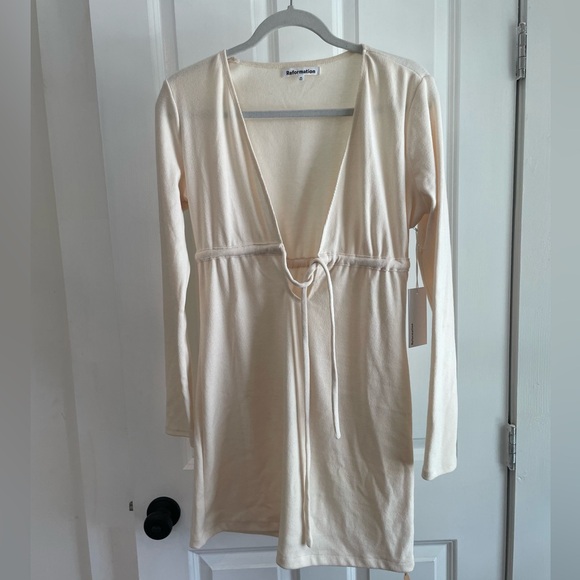 Reformation Karah Dress Cream M - Picture 1 of 11